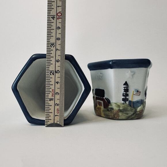 Waxcessories Votive Holder Countryside Collection set of 2, Lighthouse, Sea, VTG - Picture 11 of 11